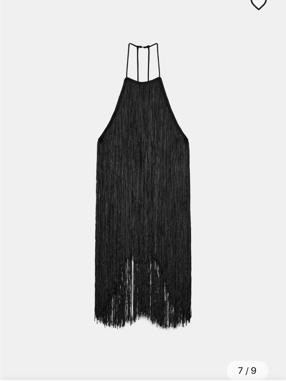 🔥🔥Zara Black Fringe Halter Top - Picture 6 of 8